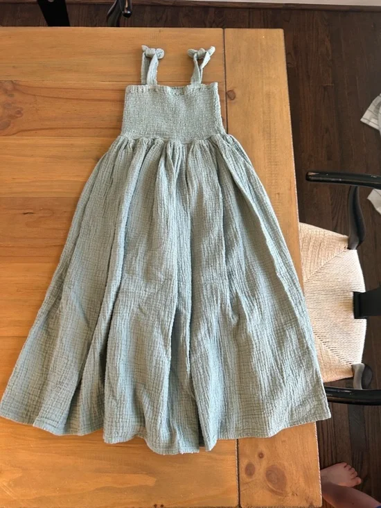 Rylee + Cru Green Muslin Dress - Picture 2 of 4